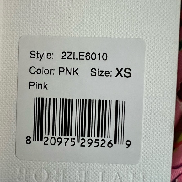 Hale Bob Spring Dress Pink Floral 'Manila Jersey' Twist Front Balloon Sleeve NWT - Picture 7 of 15